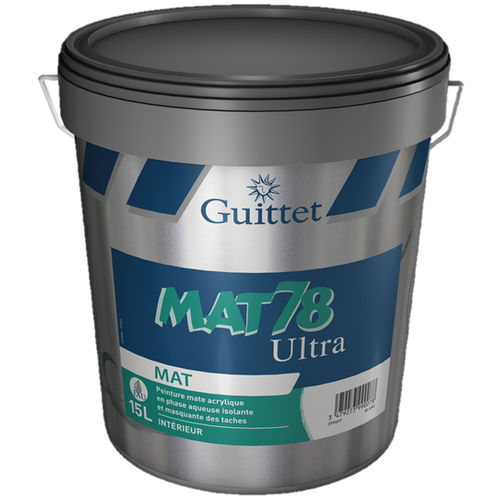 绝缘油漆 - MAT 78 ULTRA - GUITTET - 除湿 / 室内 / 墙面