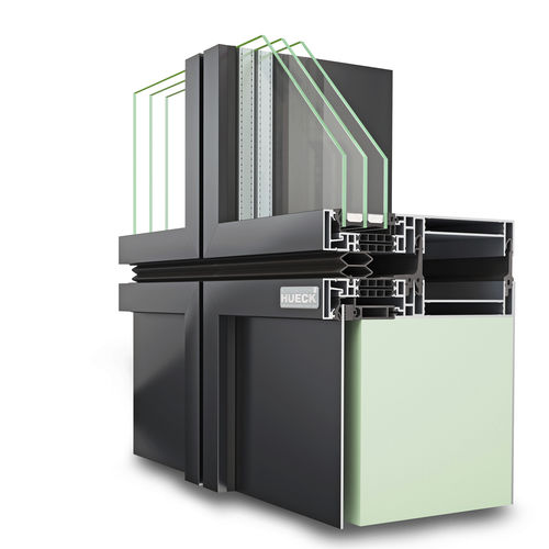 玻璃外墙 - TRIGON UNIT L - Hueck System GmbH & Co. KG - 铝制
