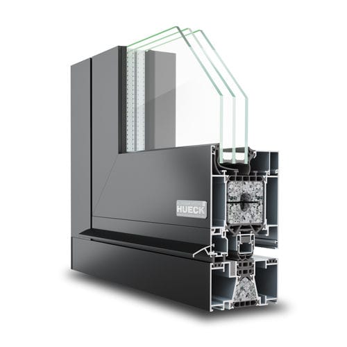 铝制门框 - LAMBDA DS 090 - Hueck System GmbH & Co. KG - 安全 / 声学 / 隔热