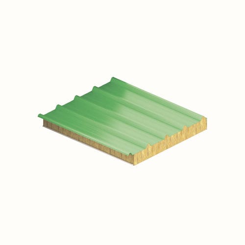 屋顶夹芯板 - THERMOROCK DACH - Hoesch Bausysteme - 金属表面 / 矿棉芯 / 不易燃