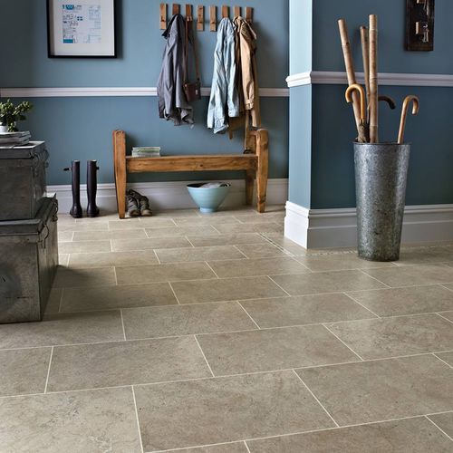 乙烯基地面 - RUBENS : PORTLAND STONE - Designflooring - 室内 / 住宅 / 方砖