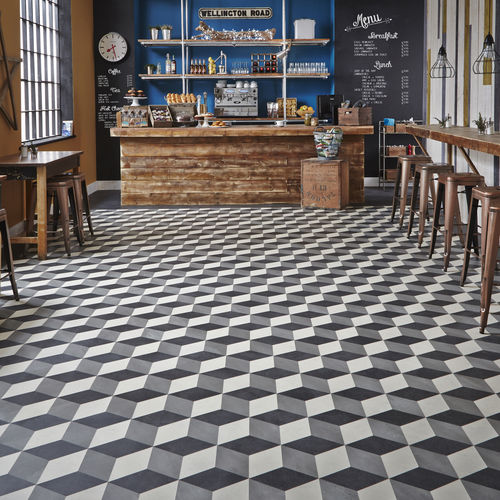 PVC地板 - Cubes SP111 SP213 SP114 - Designflooring - 布艺 / 仿石 / 高强度