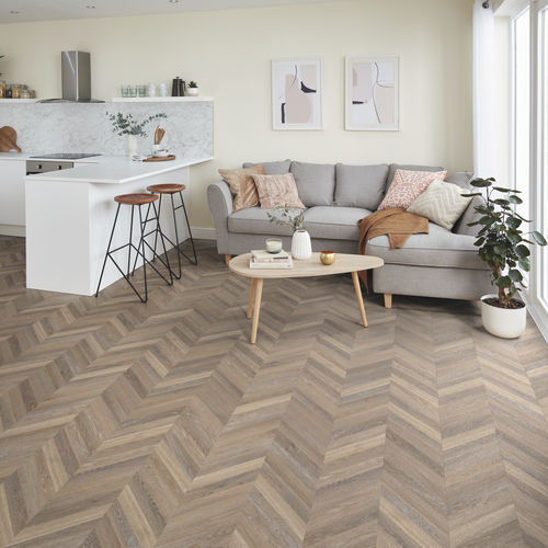 乙烯基地面 - ROSE WASHED OAK  - Designflooring - 室内 / 客厅 / 商业