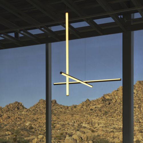 吊灯 - COORDINATES SUSPENSION - FLOS - 挤压铝材 / 硅胶 / 现代风格