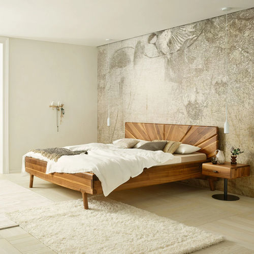 双人床 - SOL - ANREI - Reisinger GmbH - 现代风格 / 带床头板 / 边桌组合