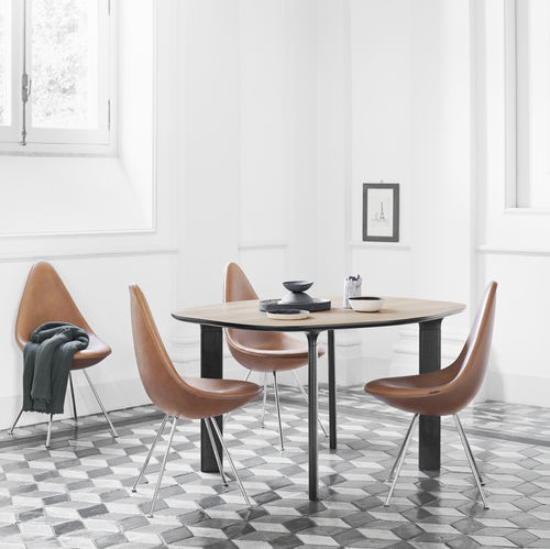 现代风格餐桌 - ANALOG™ - Fritz Hansen - 栎木 / 胡桃木 / 木制贴皮