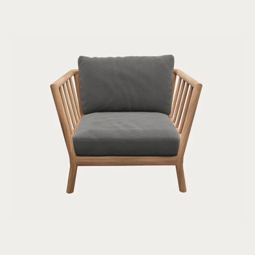 现代风格扶手椅 - Fritz Hansen - 布料 / 实木 / 柚木