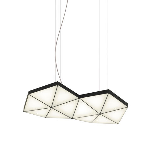 吊灯 - TRI12 - Tokio furniture & lighting - 阳极氧化铝 / 碳纤维 / 现代风格