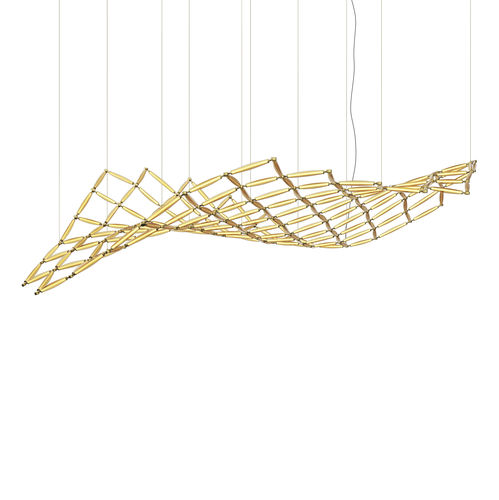 吊灯 - Uebu - Tokio furniture & lighting - 黄铜 / 玻璃 / 现代风格