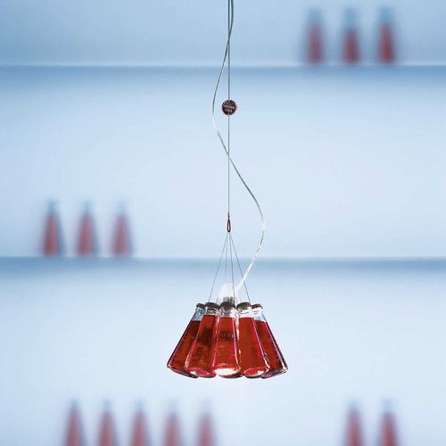 吊灯 - CAMPARI LIGHT - INGO MAURER - 金属 / 玻璃 / 软木