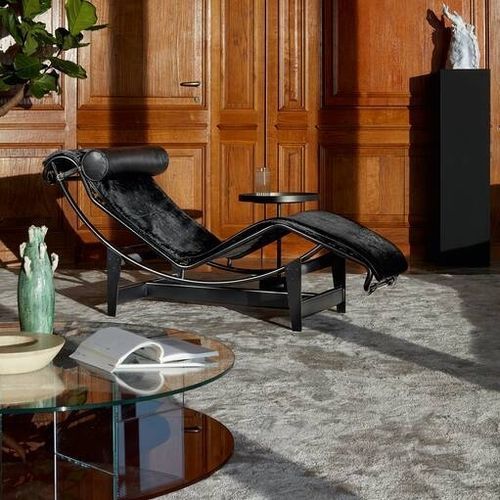 现代风格躺椅 - 004 1C/4C/1T/1P/_N - Cassina - 皮质 / 铬钢 / 单人