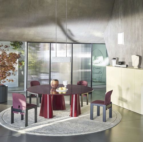 现代风格餐桌 - TREFLO - Cassina - 金属 / 金属桌脚 / 圆形