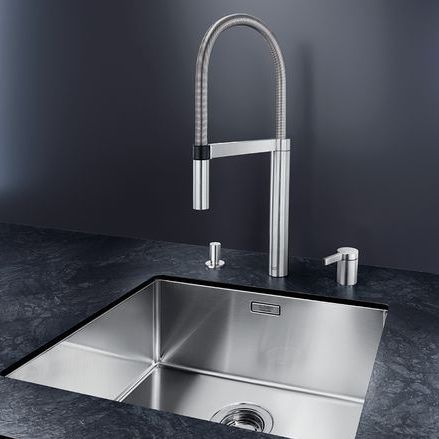 台面调温龙头 - CULINA-S DUO - BLANCO GmbH + Co KG - 镀铬金属 / 厨房 / 双孔