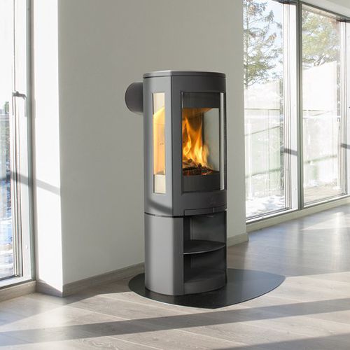 木材采暖炉 - F 370 SERIES - Jøtul - 5 kW...10 kW / 3面 / 现代风格