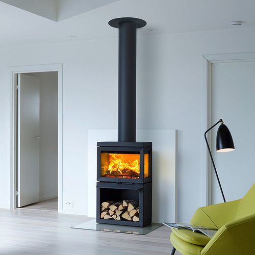 木材采暖炉 - F 520 SERIES - Jøtul - 5 kW...10 kW / 3面 / 现代风格