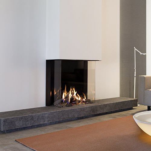 燃气壁炉 - KALFIRE GP70/75S - Kalfire Fireplaces - 混合动力 / 嵌入式 / 3面