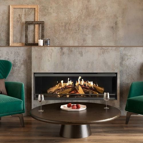 全息壁炉 - Kalfire E-one 130F - Kalfire Fireplaces - 电动 / 嵌入式 / 直角
