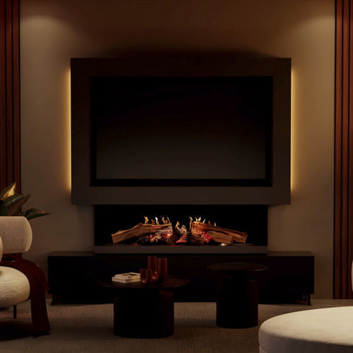 电壁炉 - E-65 - Kalfire Fireplaces - 嵌入式 / 直角 / 无管道