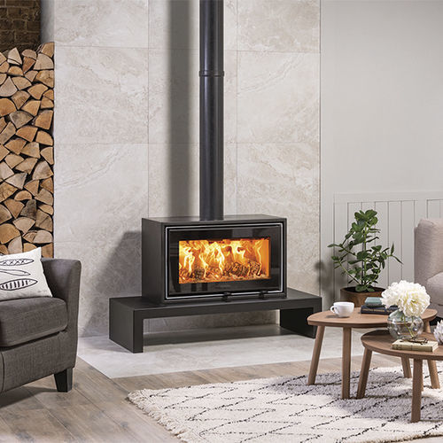 木材采暖炉 - Studio Air 1 - STOVAX & GAZCO - 0 - 5 kW / 5 kW...10 kW / 猫脚