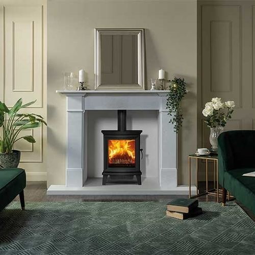 木材采暖炉 - Chesterfield 5 - STOVAX & GAZCO - 0 - 5 kW / 5 kW...10 kW / 多燃料