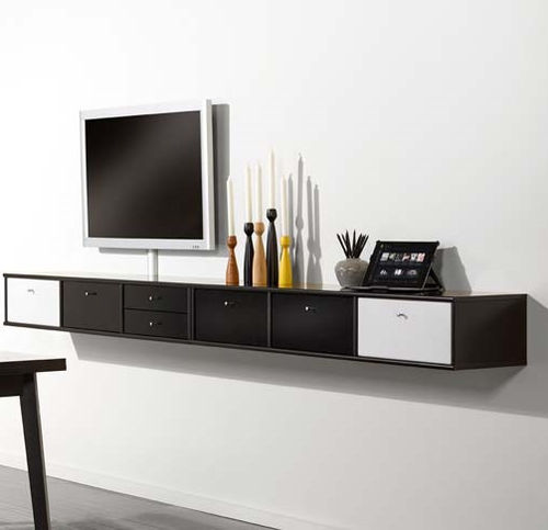 现代风格电视柜 - MISTRAL AV - Hammel Furniture A/S - 音响 / 漆木 / 黑色