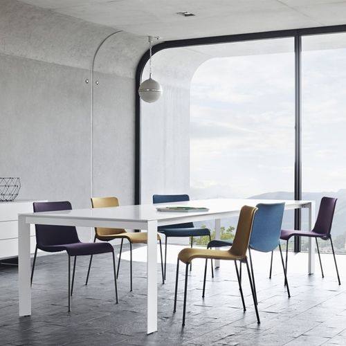 现代风格餐桌 - TISCH - Kettnaker GmbH & Co. KG Möbel-Manufaktur - 漆木 / 金属桌脚 / 长方形