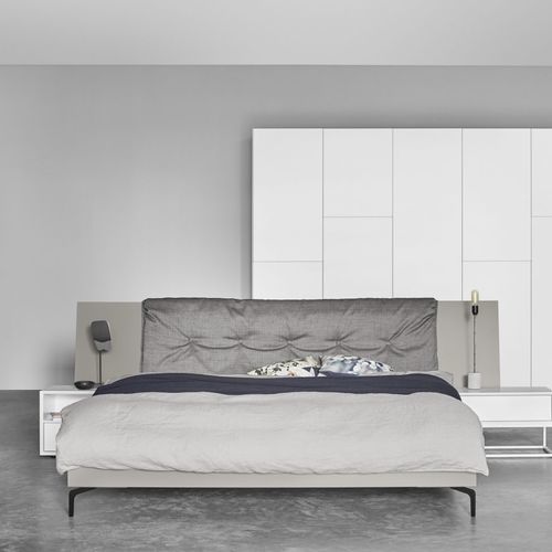 双人床 - B3 - Kettnaker GmbH & Co. KG Möbel-Manufaktur - 现代风格 / 布艺 / 带床头板