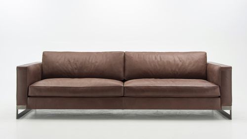 现代风格沙发 - NEOCLASSICO - Molinari Design Srl. - 皮质 / 带扶手 / 灰色
