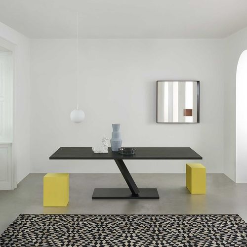 现代风格桌 - ELEMENT - DESALTO spa - MDF / 金属 / 钢座桌脚