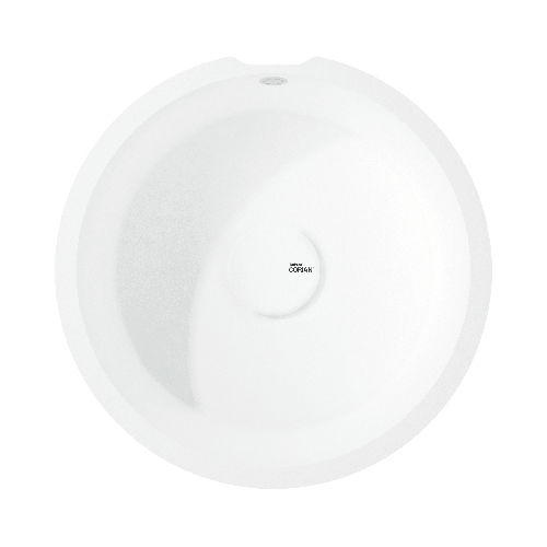 单槽厨房水槽 - Rounded  - CORIAN - 无排水板 / Corian®可丽耐 / 嵌入式