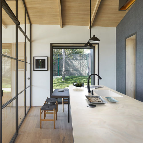 Corian®可丽耐厨房台面 - Artista Canvas - CORIAN - 米色 / 方形边