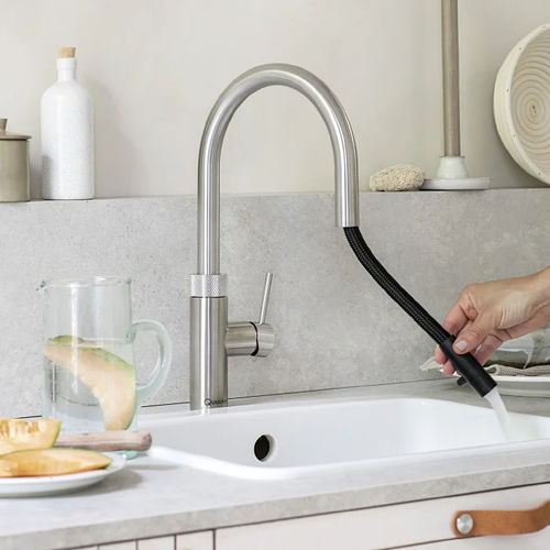 沸腾热水调温龙头 - Flex - Quooker Deutschland GmbH - 台面 / 镀铬金属 / 不锈钢