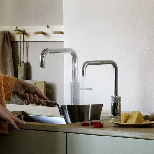 沸腾热水调温龙头 - NORDIC TWINTAPS - Quooker Deutschland GmbH - 台面 / 镀铬金属 / 不锈钢
