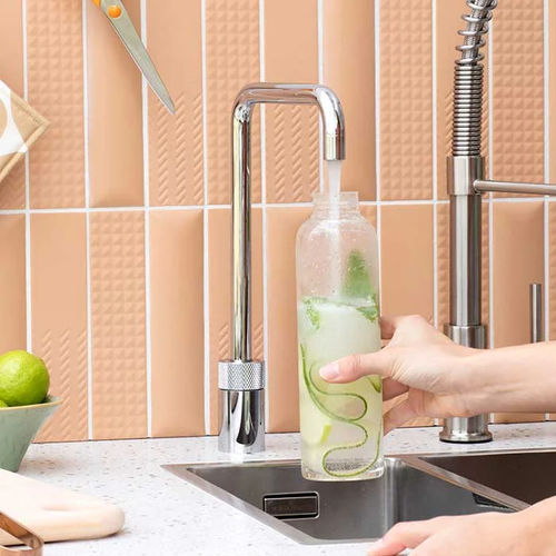 气泡水调温龙头 - NORDIC SINGLE - Quooker Deutschland GmbH - 台面 / 镀铬金属 / 不锈钢