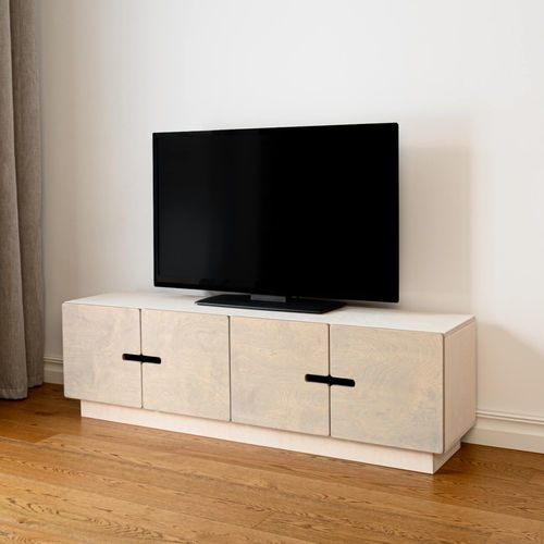 现代风格电视柜 - PIX - Radis Furniture - 带搁板 / 四门 / 胶合板