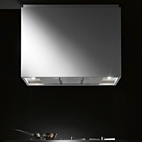 岛台吸油烟机 - ATTIVA ISOLA INOX O BIANCO OPACO - STEEL TIME SRL - 内置照明
