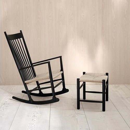现代风格扶手椅 - J16  - Fredericia Furniture - 绳编 / 栎木 / 胡桃木
