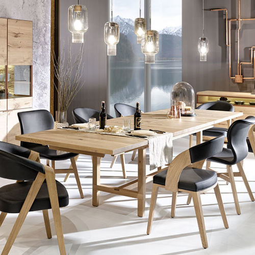现代风格餐桌 - V-Cube - Voglauer Möbelwerk Gschwandtner & Zwilling GmbH & Co. KG - 栎木 / 橡木桌脚 / 长方形