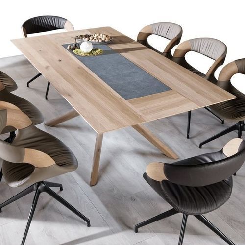 现代风格餐桌 - V-Alpin - Voglauer Möbelwerk Gschwandtner & Zwilling GmbH & Co. KG - 栎木 / 陶瓷 / 橡木桌脚