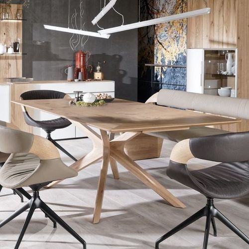 现代风格餐桌 - V-Alpin - Voglauer Möbelwerk Gschwandtner & Zwilling GmbH & Co. KG - 栎木 / 橡木桌脚 / 长方形