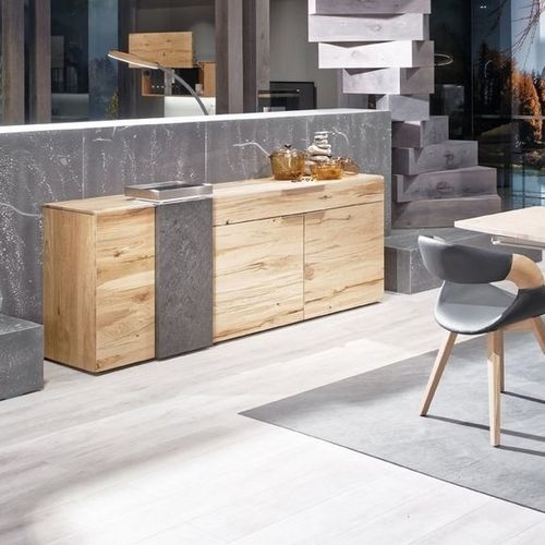 现代风格餐边柜 - V-Alpin - Voglauer Möbelwerk Gschwandtner & Zwilling GmbH & Co. KG - 栎木 / 石材 / 带抽屉