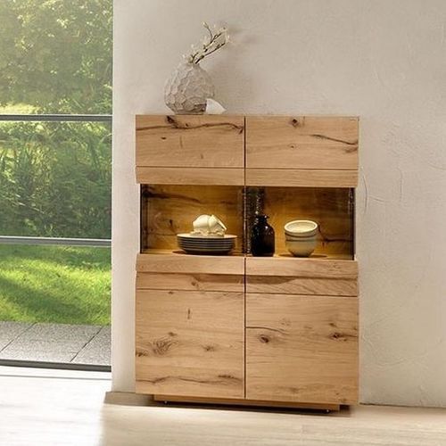 餐具柜 - V-Organo - Voglauer Möbelwerk Gschwandtner & Zwilling GmbH & Co. KG - 现代风格 / 栎木 / 玻璃