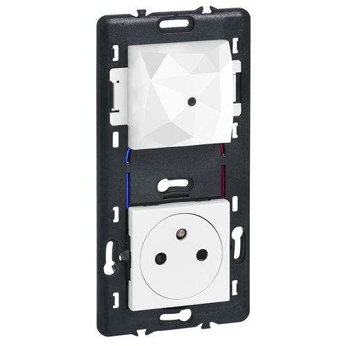 电源插座 - 077700LB - LEGRAND - 双 / 壁挂 / 埋入式