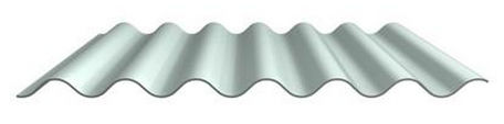 镀锌钢板屋顶盖板 - FISCHERWELLE SINUS 42 - Fischer Profil GmbH  - 波形