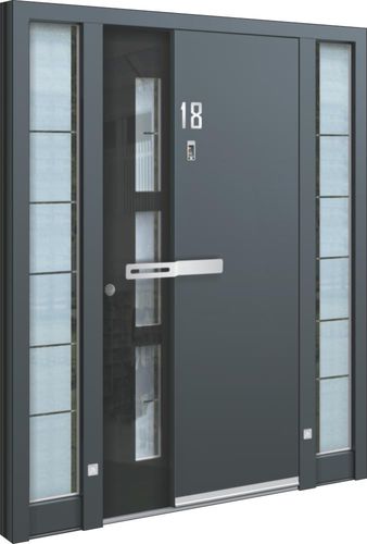 入户门 - AA 225 - INOTHERM - 玻璃 / 铝制 / 不锈钢
