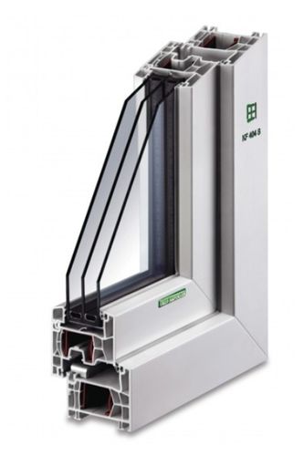 PVC窗户 - KF 404 S - Kneer GmbH Fenster und Türen  - 平开 / 三层玻璃