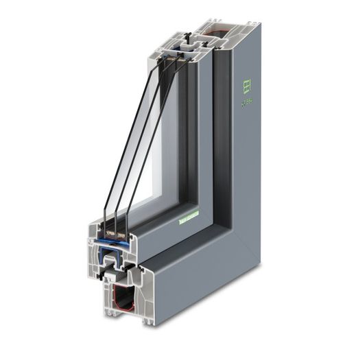 PVC窗户 - KF 564 - Kneer GmbH Fenster und Türen  - 平开 / 三层玻璃