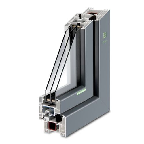 PVC窗户 - KF 594 - Kneer GmbH Fenster und Türen  - 平开 / 三层玻璃