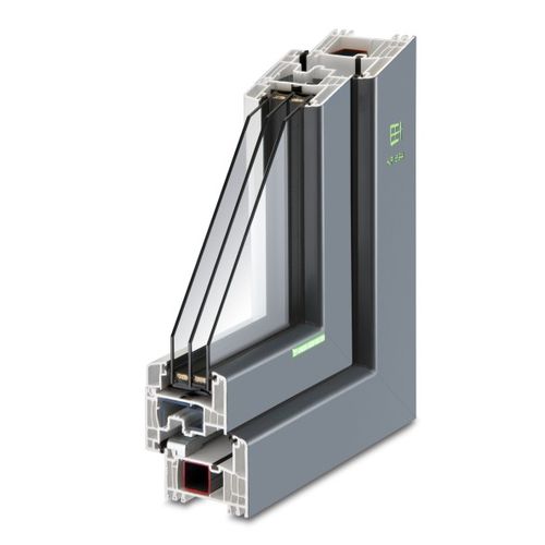 PVC窗户 - KF 694 - Kneer GmbH Fenster und Türen  - 平开 / 三层玻璃