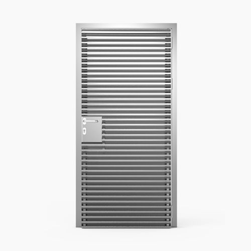 入户门 - SINGLE-PANEL : 624 - MLL-HAMBURG® - 铝制 / 平开 / 实心